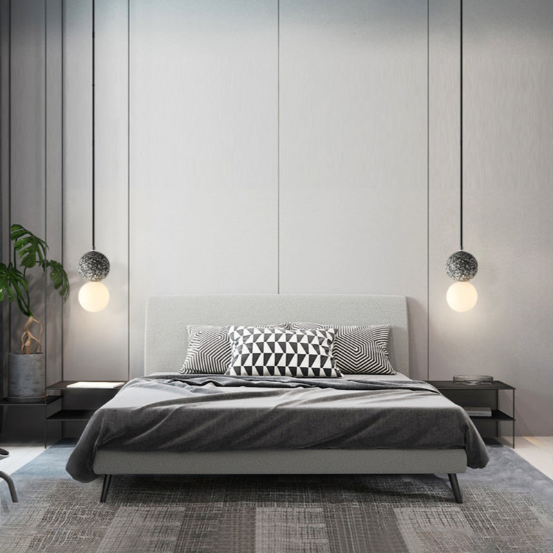Black and White Glass Pendant Light with Integrated LED – Modern Kitchen Pendant Lighting, Contemporary Hanging Lights 8