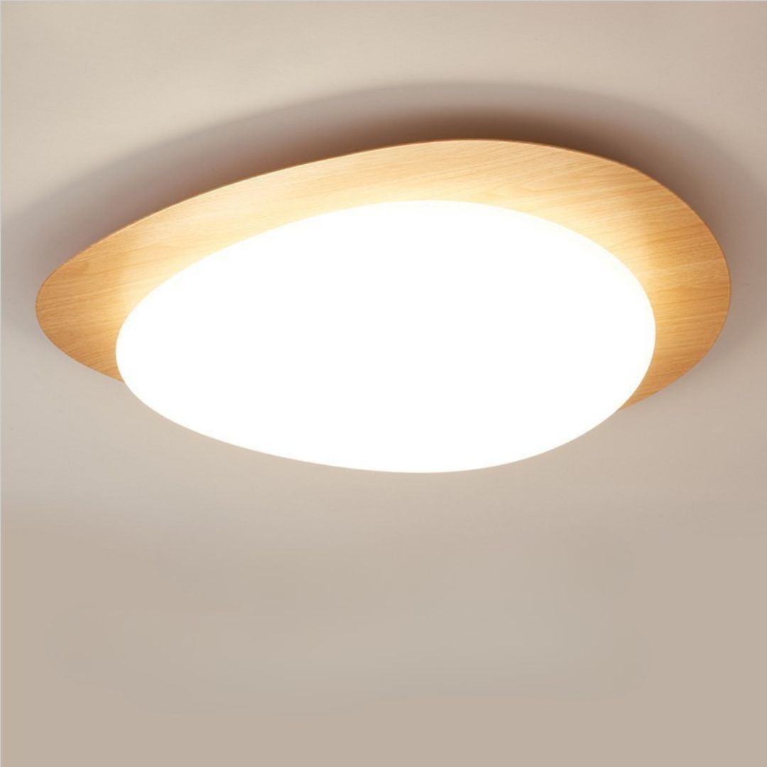 Liora - Scandinavian Wood LED Ceiling Light Fixture Natural Design for Cosy Home Decor Warm Glare-Free Lighting