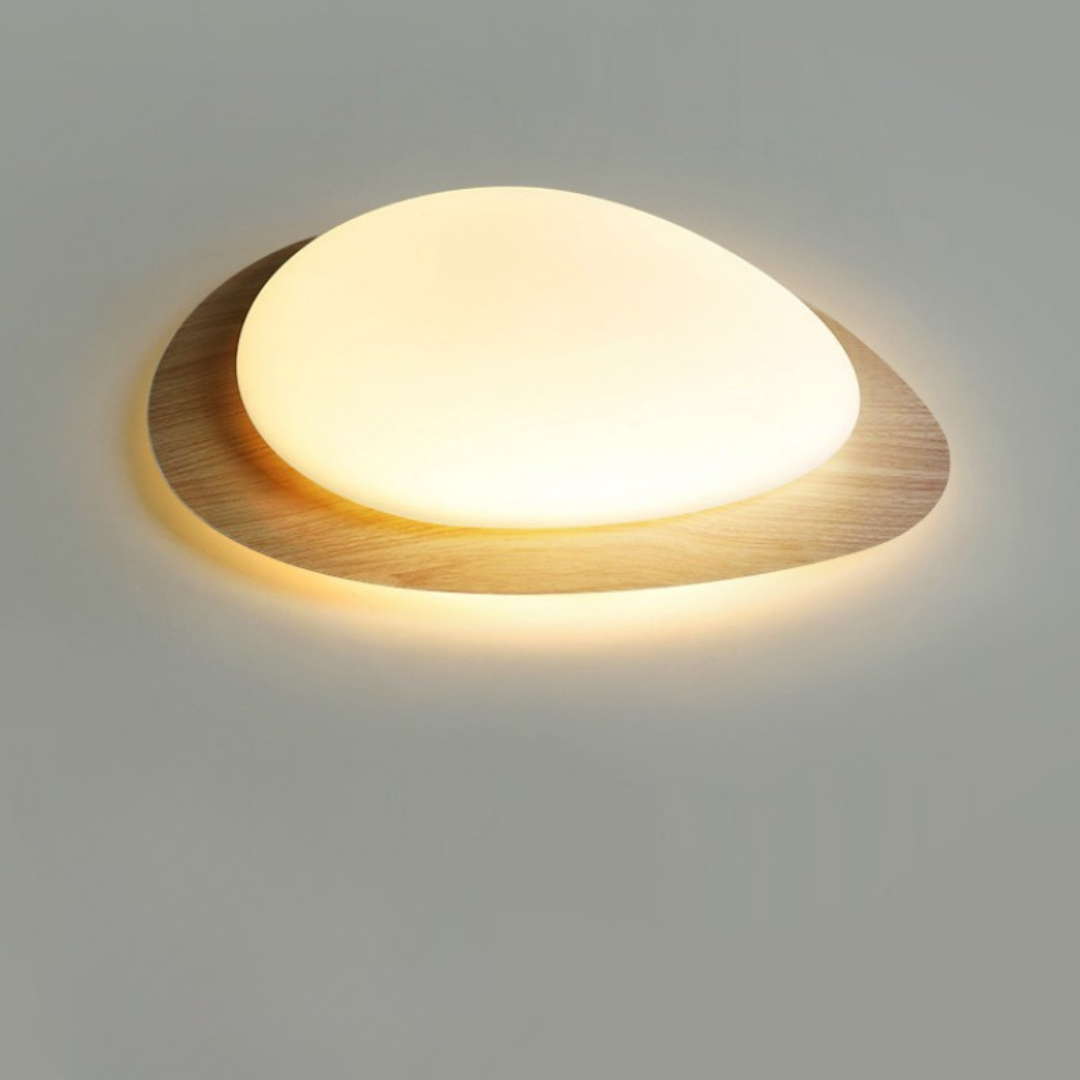 Liora - Scandinavian Wood LED Ceiling Light Fixture Natural Design for Cosy Home Decor Warm Glare-Free Lighting
