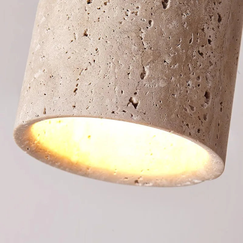 Elegant LED Ceiling Light Fixture with Natural Travertine Design – Modern Flush Ceiling Lamp for Hallways and Foyers 5