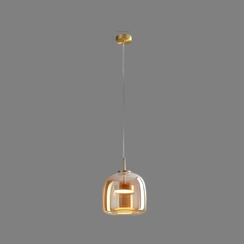 Elegant Modern Glass Pendant Light – Warm Kitchen Pendant Lighting for Stylish Home Decor 0