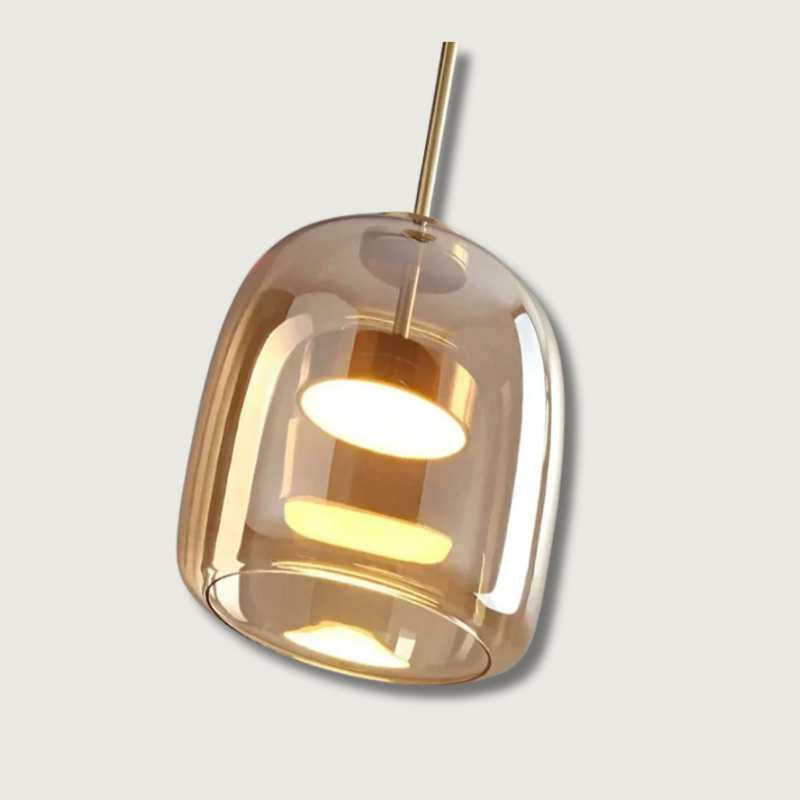 Elegant Modern Glass Pendant Light – Warm Kitchen Pendant Lighting for Stylish Home Decor 1