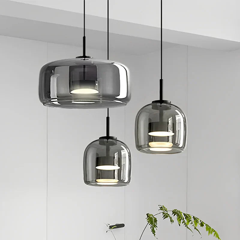 Elegant Modern Glass Pendant Light – Warm Kitchen Pendant Lighting for Stylish Home Decor 3