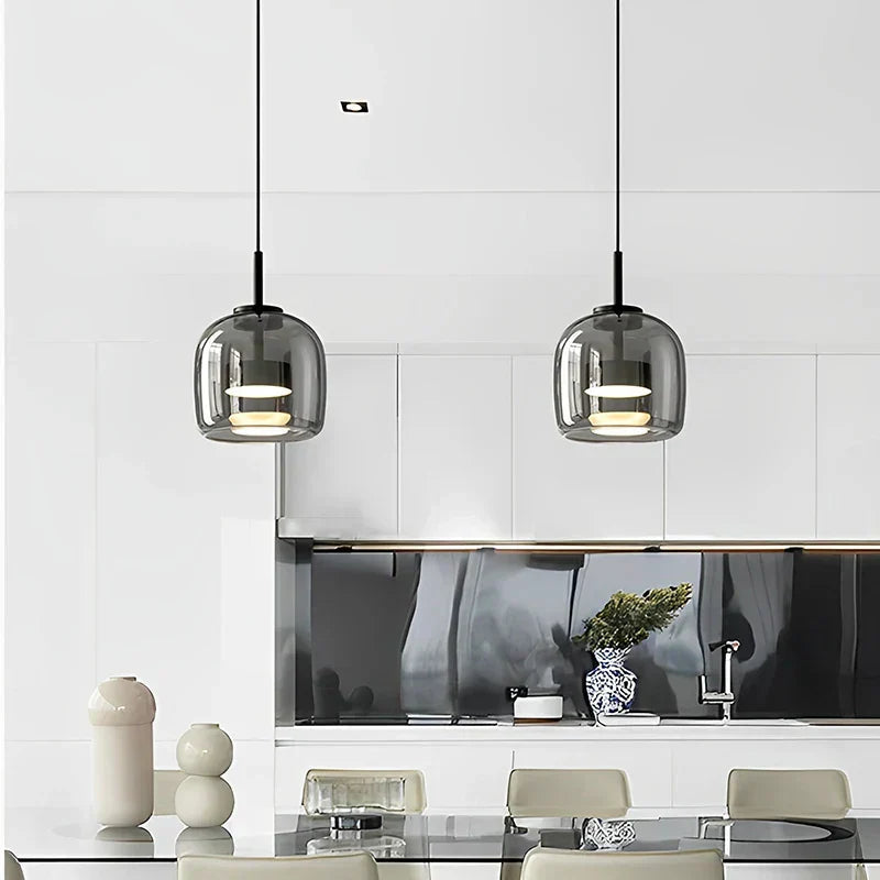 Elegant Modern Glass Pendant Light – Warm Kitchen Pendant Lighting for Stylish Home Decor 4