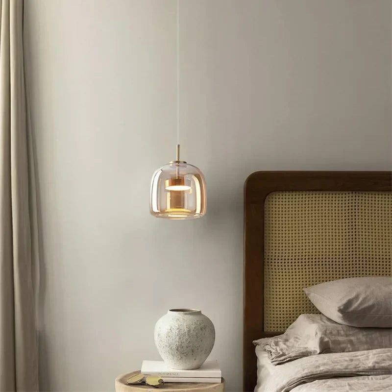 Elegant Modern Glass Pendant Light – Warm Kitchen Pendant Lighting for Stylish Home Decor 6