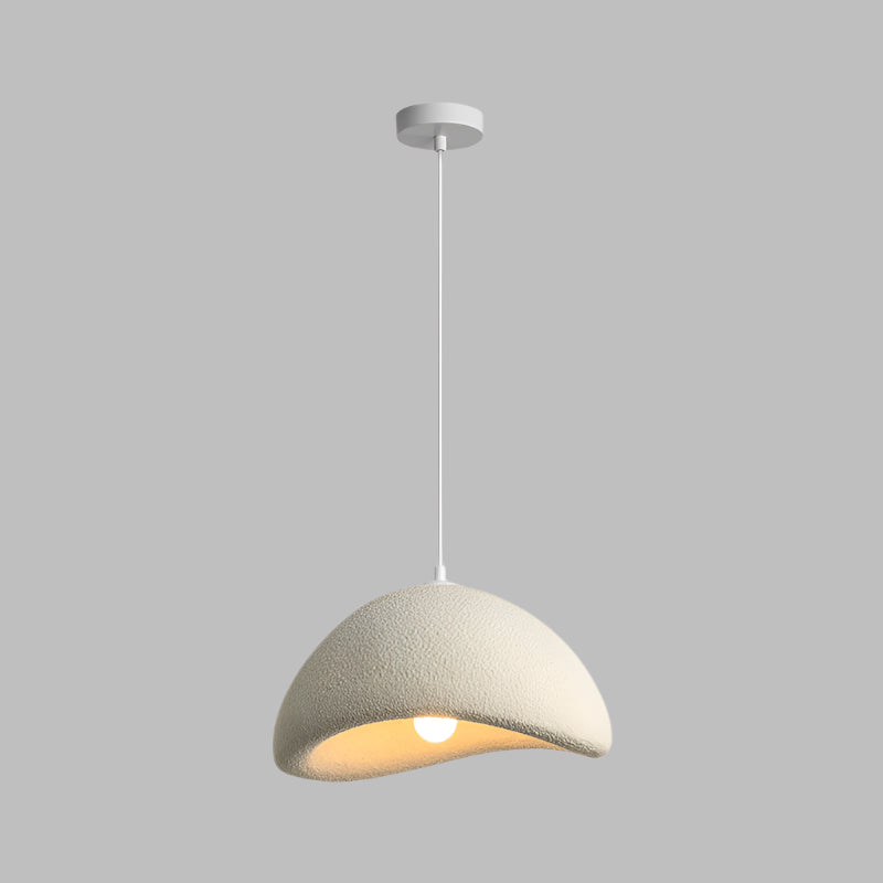 Japandi Style Resin Pendant Lamp – Adjustable Length Minimalist Ceiling Light Fixture for Modern Spaces 0