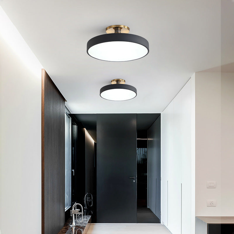 Minimalist LED Flush Mount Ceiling Light with Natural Wood Accents – Modern Ceiling Lamp for Home Lighting 2