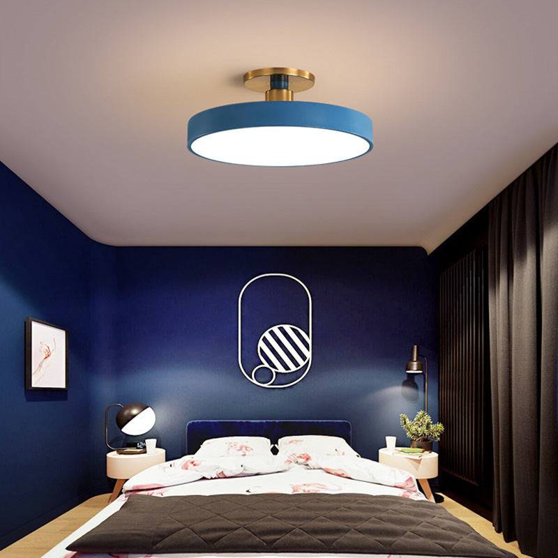 Minimalist LED Flush Mount Ceiling Light with Natural Wood Accents – Modern Ceiling Lamp for Home Lighting 4