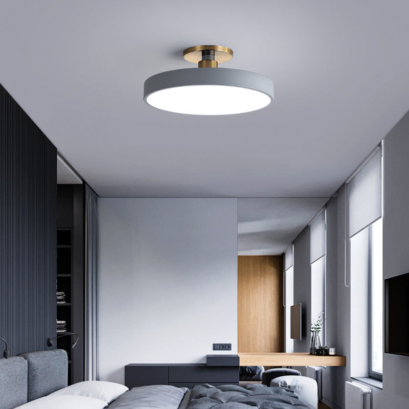 Minimalist LED Flush Mount Ceiling Light with Natural Wood Accents – Modern Ceiling Lamp for Home Lighting 5