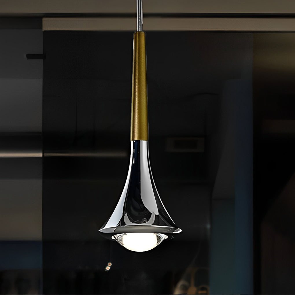 Modern Black Pendant Light – Scandinavian Drop Design with Warm LED for Kitchen and Living Room 1