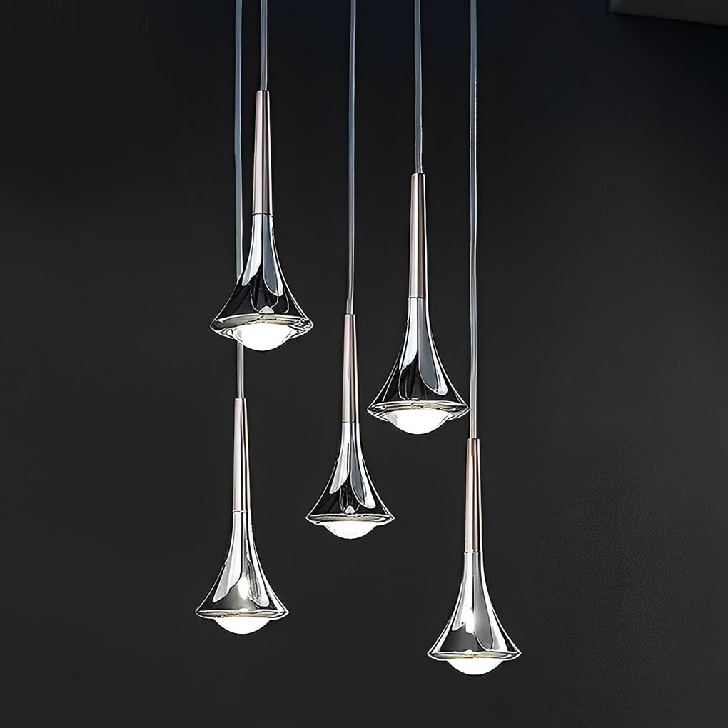 Modern Black Pendant Light – Scandinavian Drop Design with Warm LED for Kitchen and Living Room 5