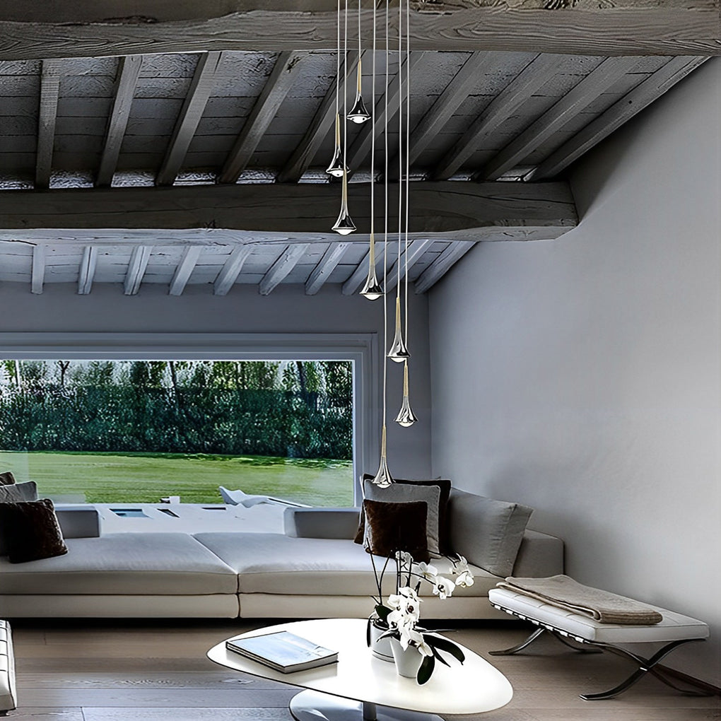 Modern Black Pendant Light – Scandinavian Drop Design with Warm LED for Kitchen and Living Room 6