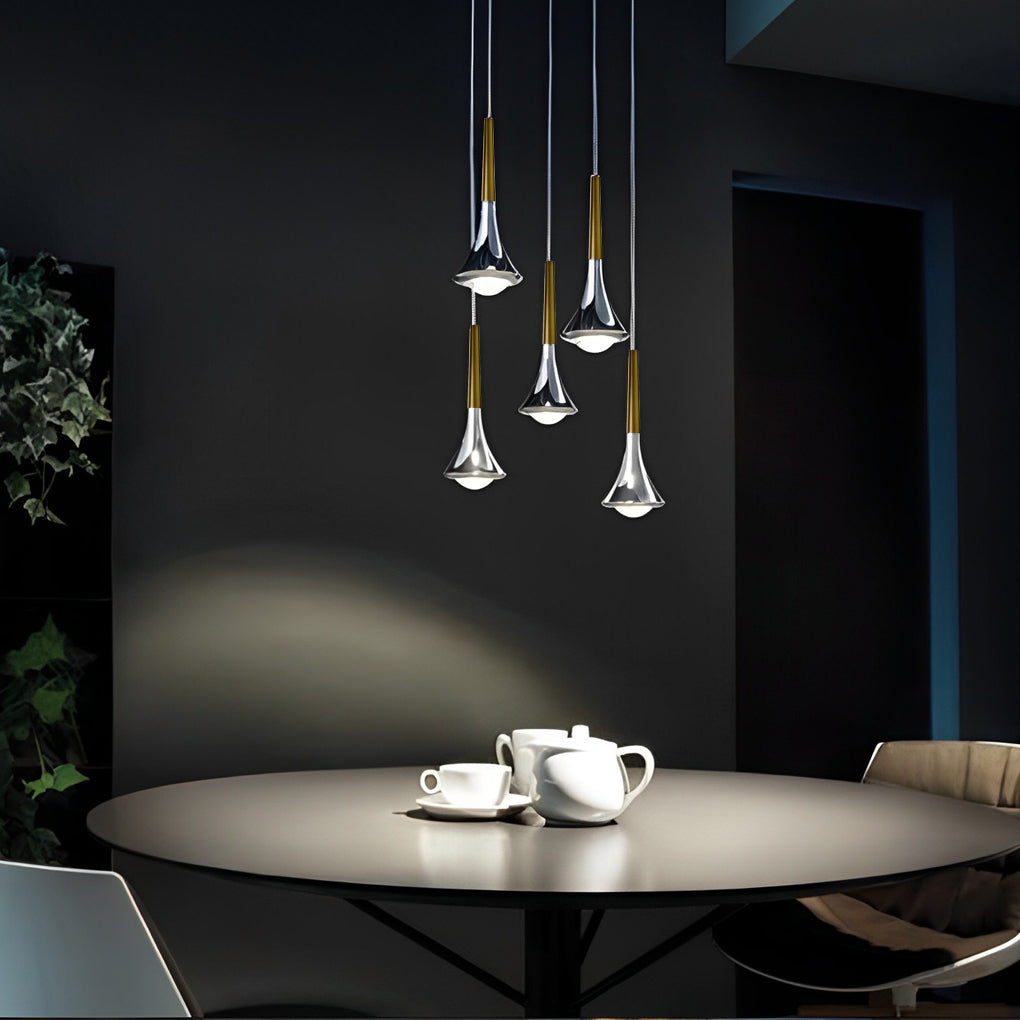 Modern Black Pendant Light – Scandinavian Drop Design with Warm LED for Kitchen and Living Room 7