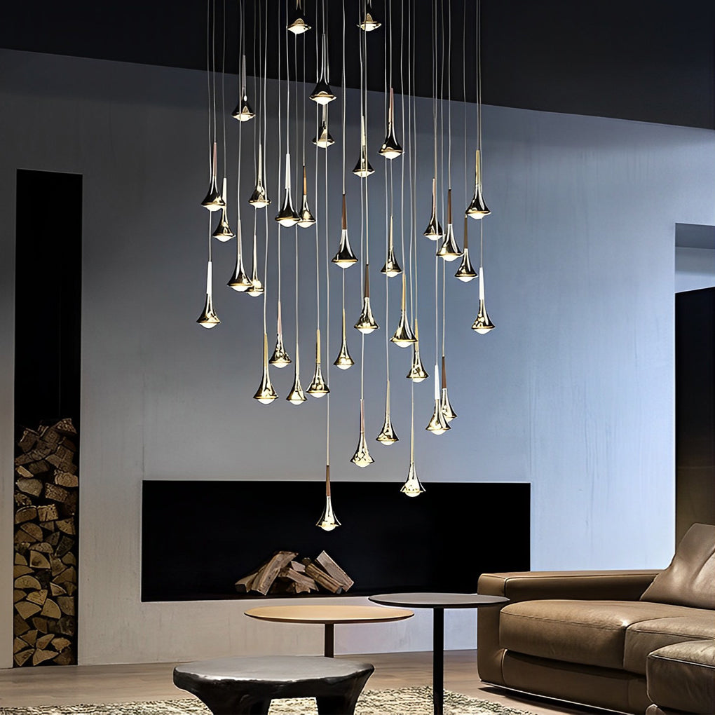 Modern Black Pendant Light – Scandinavian Drop Design with Warm LED for Kitchen and Living Room 8