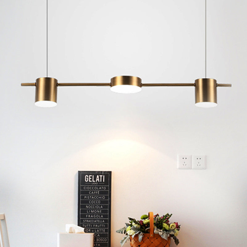 Modern Black Pendant Light for Kitchen Island - Adjustable 3, 5, or 6 Bulb Options in Elegant Aluminum Design 2