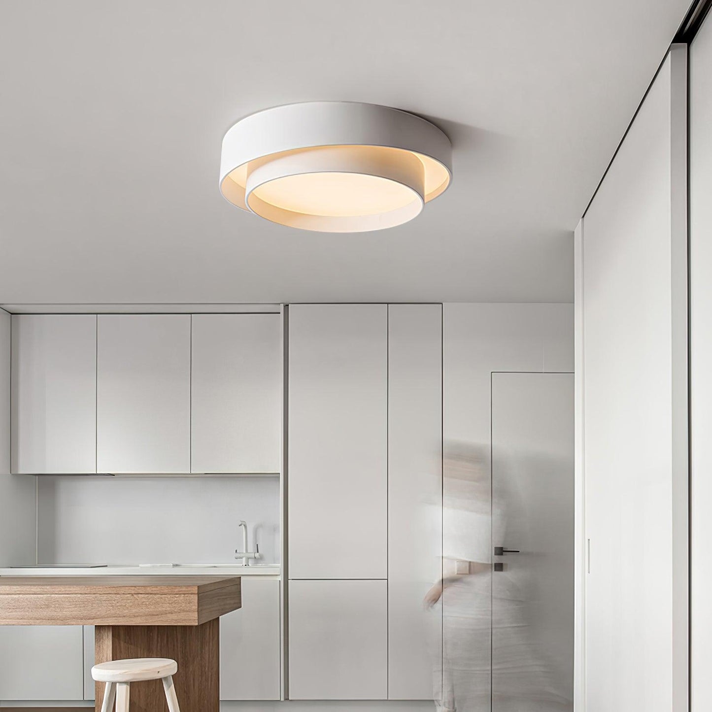 Modern Flush Mount Ceiling Light Fixture – Elegant LED Ceiling Lamp for Living Room, Bedroom, and Dining Room 4