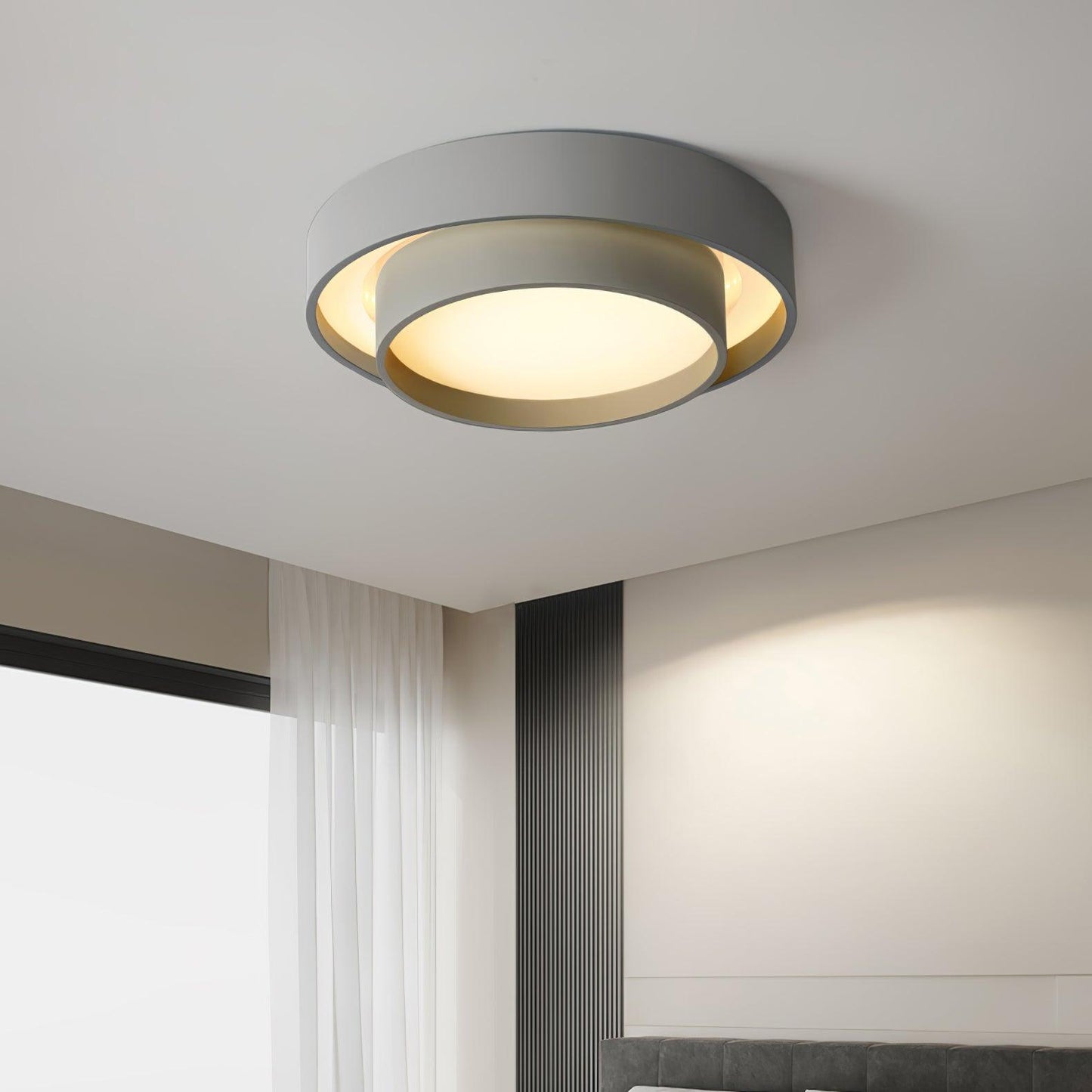 Modern Flush Mount Ceiling Light Fixture – Elegant LED Ceiling Lamp for Living Room, Bedroom, and Dining Room 6