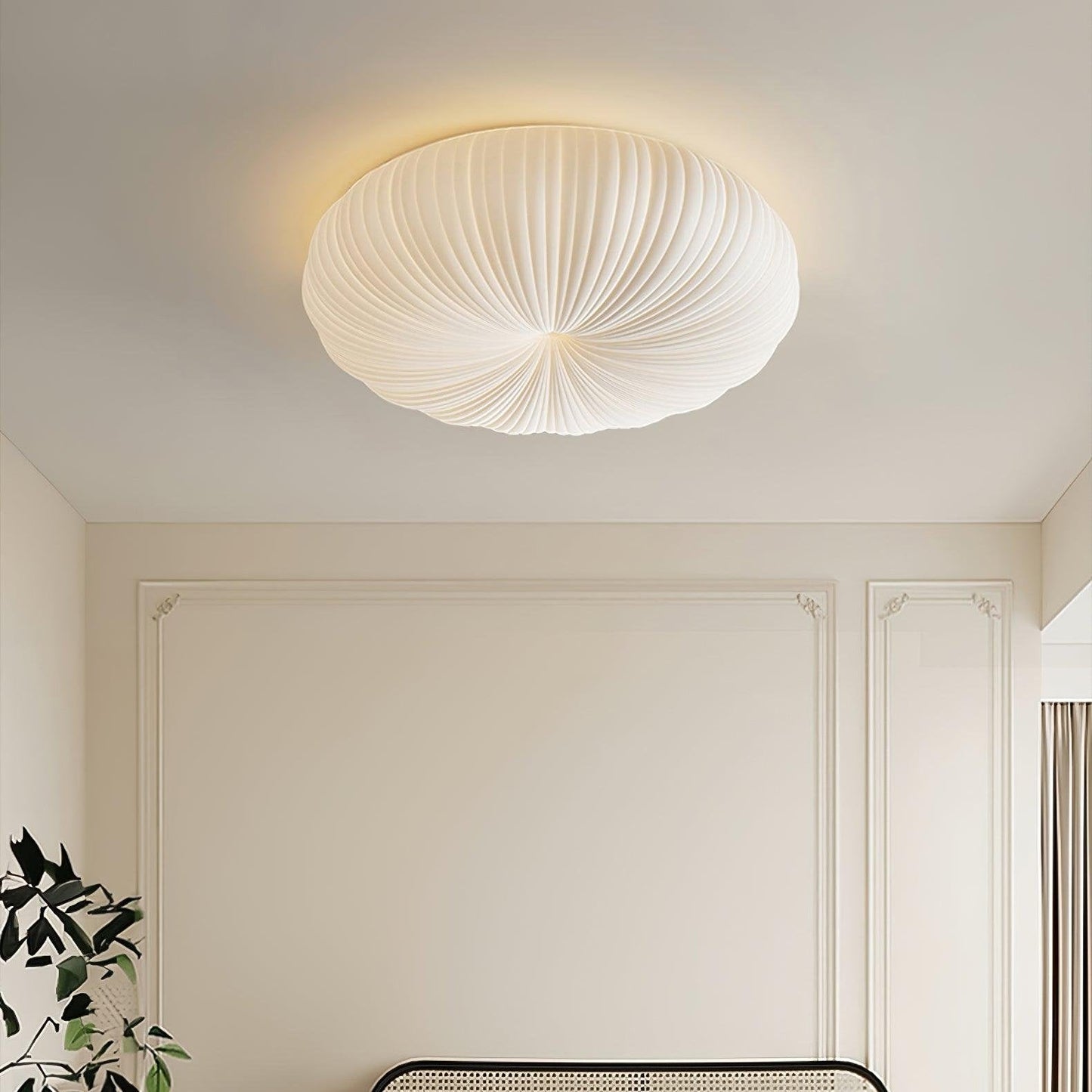 Modern LED Flush Mount Ceiling Light Fixture with Remote Control – Adjustable Brightness and Elegant Design 3