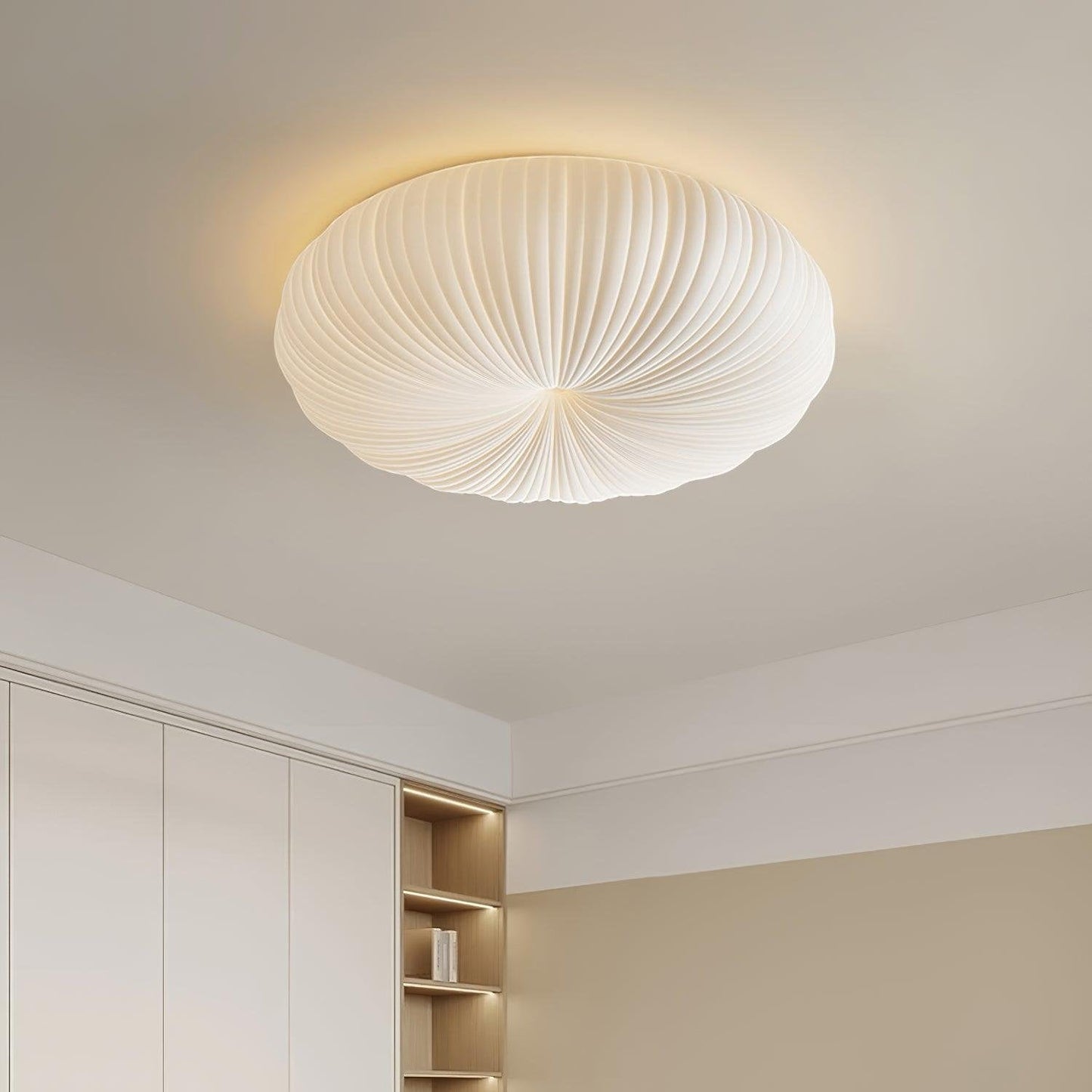 Modern LED Flush Mount Ceiling Light Fixture with Remote Control – Adjustable Brightness and Elegant Design 5
