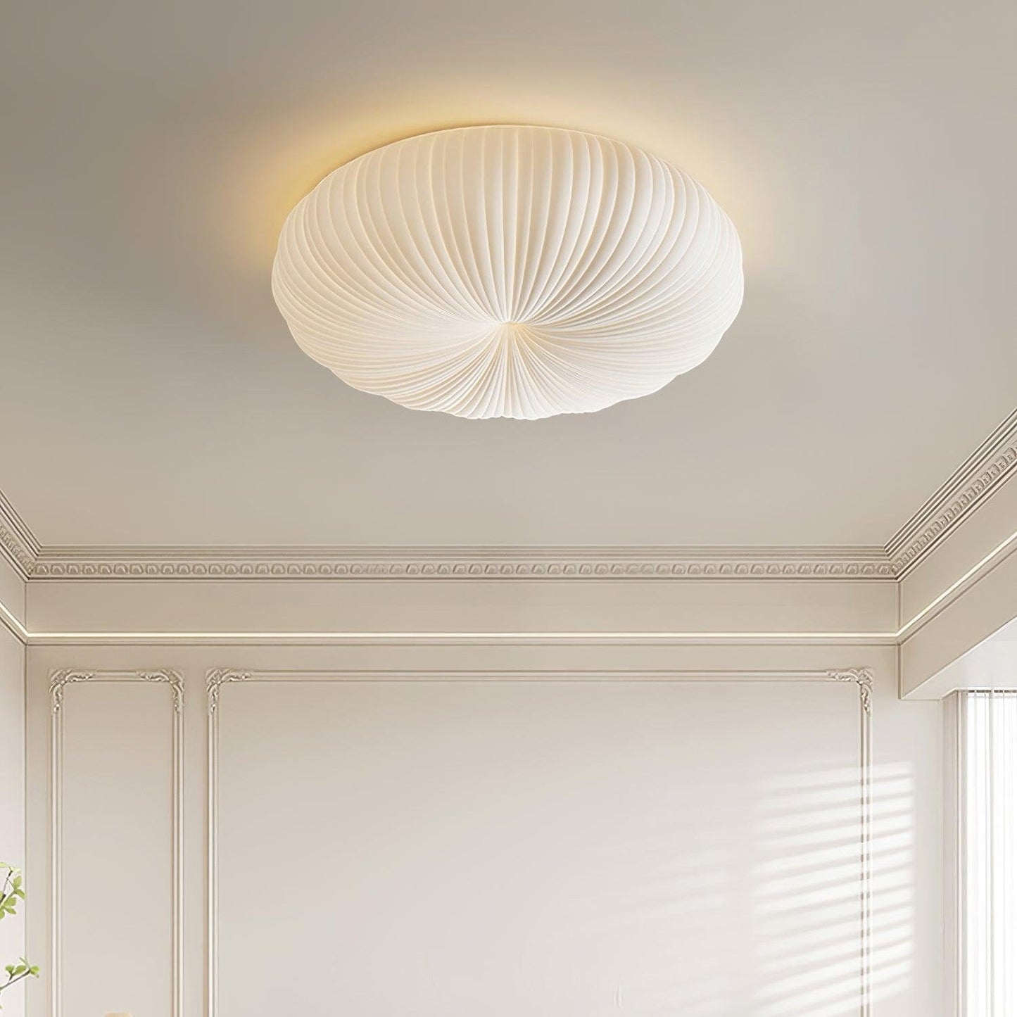 Modern LED Flush Mount Ceiling Light Fixture with Remote Control – Adjustable Brightness and Elegant Design 6