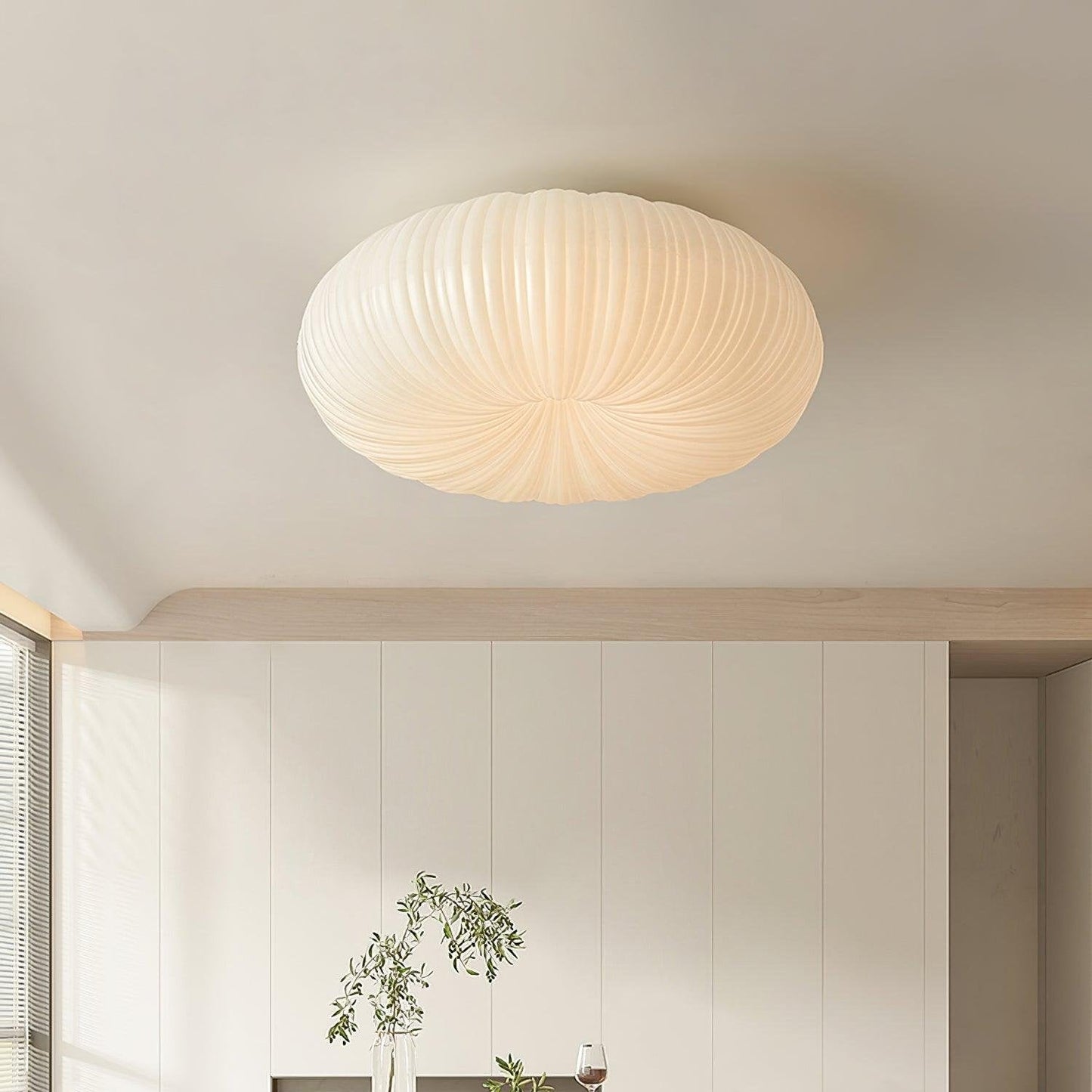 Modern LED Flush Mount Ceiling Light Fixture with Remote Control – Adjustable Brightness and Elegant Design 8