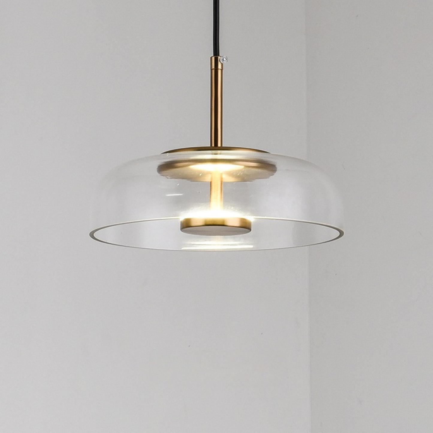 Modern LED Pendant Light, Adjustable Height Glass Hanging Light for Kitchen and Home Interiors, Minimalist Design 7