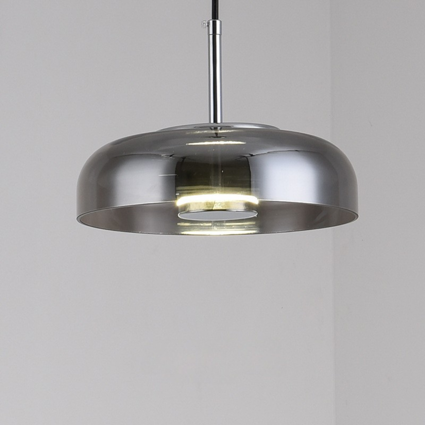 Modern LED Pendant Light, Adjustable Height Glass Hanging Light for Kitchen and Home Interiors, Minimalist Design 8
