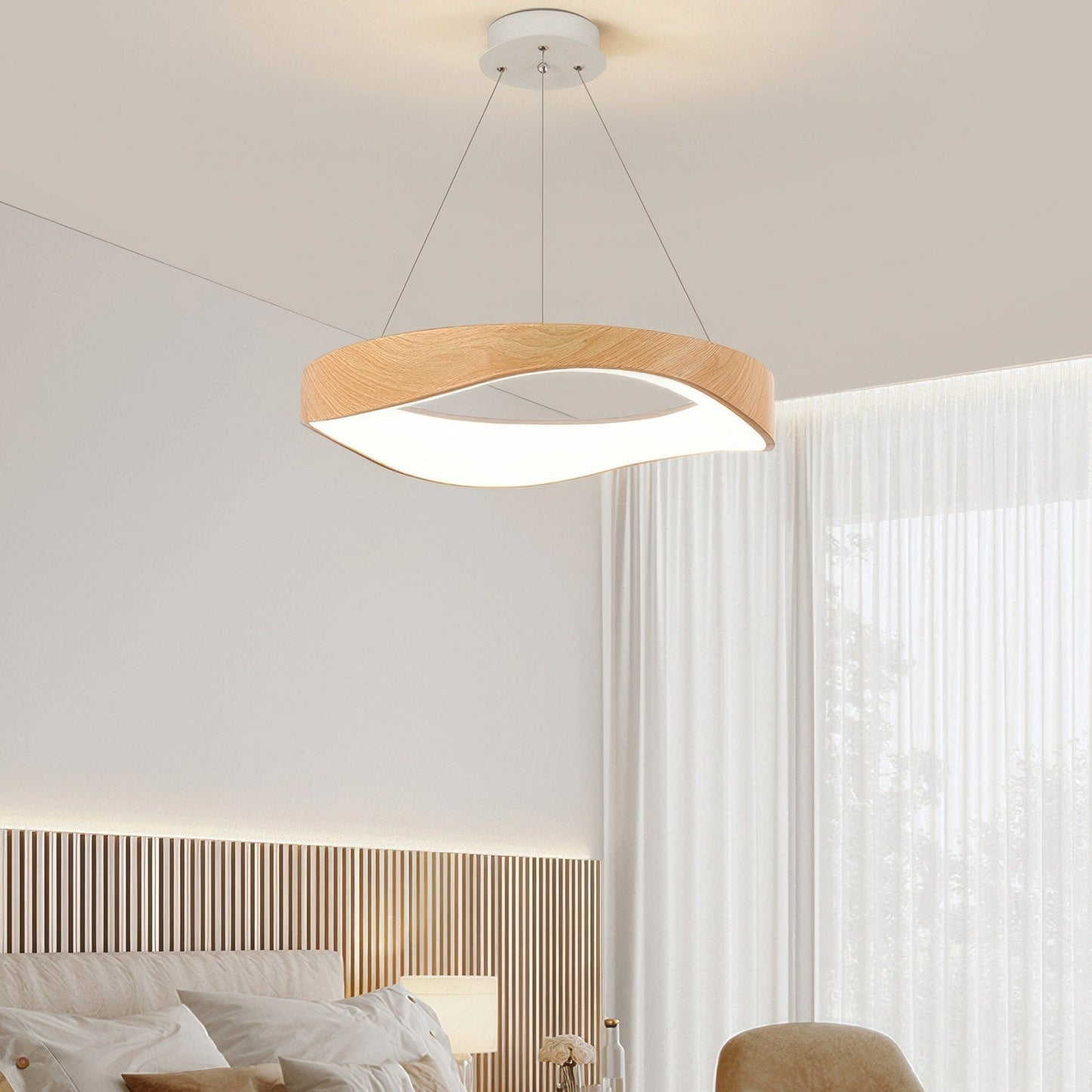 Modern LED Pendant Light – Adjustable Height Kitchen Pendant Lighting in Elegant Sphere Design for Home Decor 3