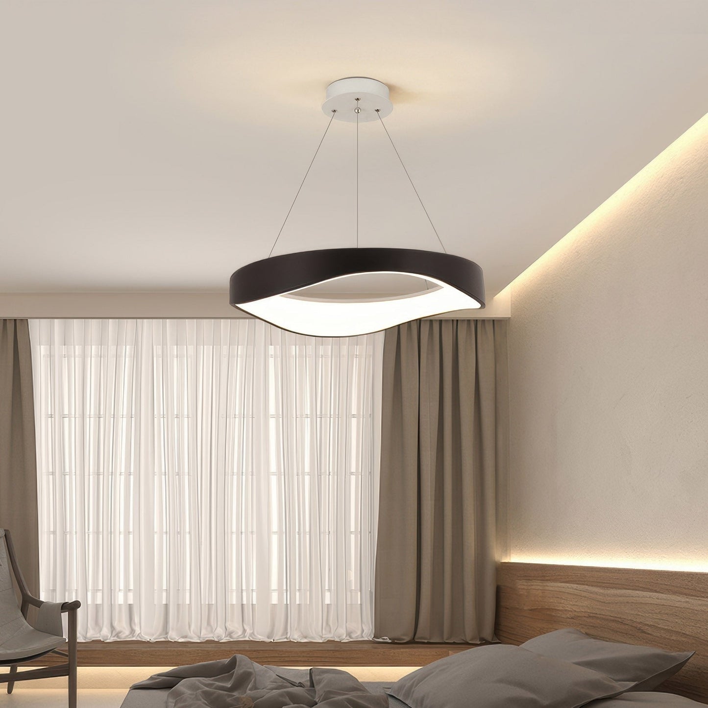 Modern LED Pendant Light – Adjustable Height Kitchen Pendant Lighting in Elegant Sphere Design for Home Decor 4