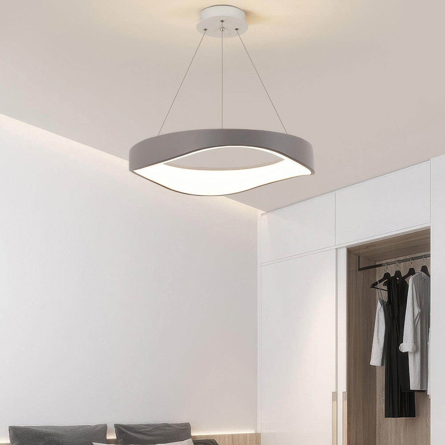 Modern LED Pendant Light – Adjustable Height Kitchen Pendant Lighting in Elegant Sphere Design for Home Decor 5
