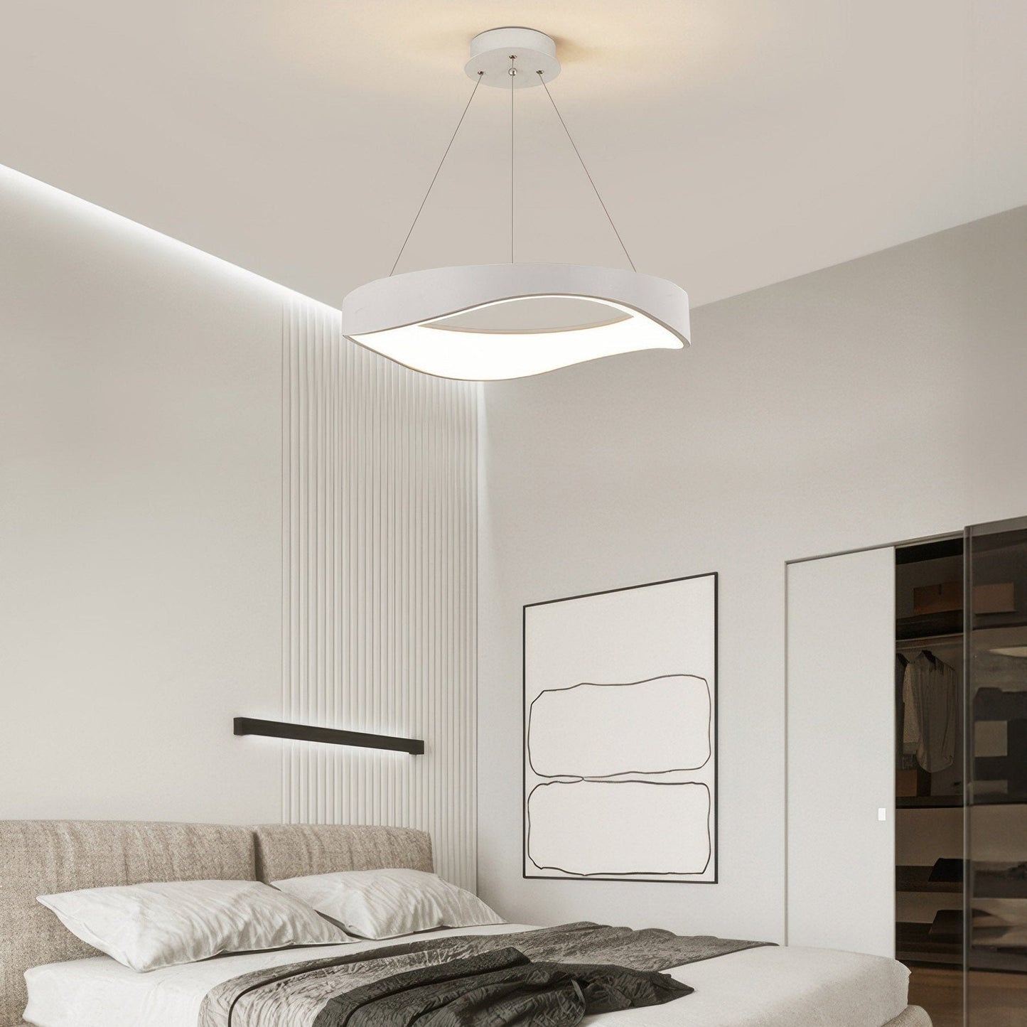 Modern LED Pendant Light – Adjustable Height Kitchen Pendant Lighting in Elegant Sphere Design for Home Decor 6