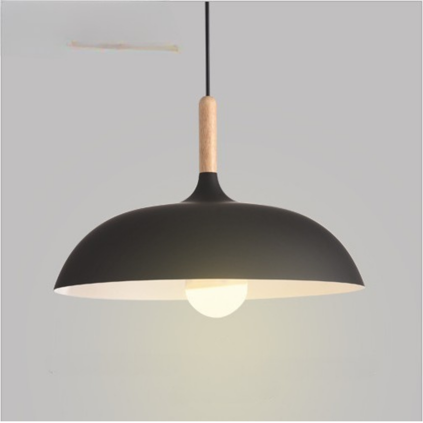 Natural Oak Flush Mount Ceiling Light – Minimalist Design for Dining Room and Living Spaces 0