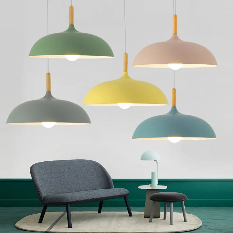 Natural Oak Flush Mount Ceiling Light – Minimalist Design for Dining Room and Living Spaces 4