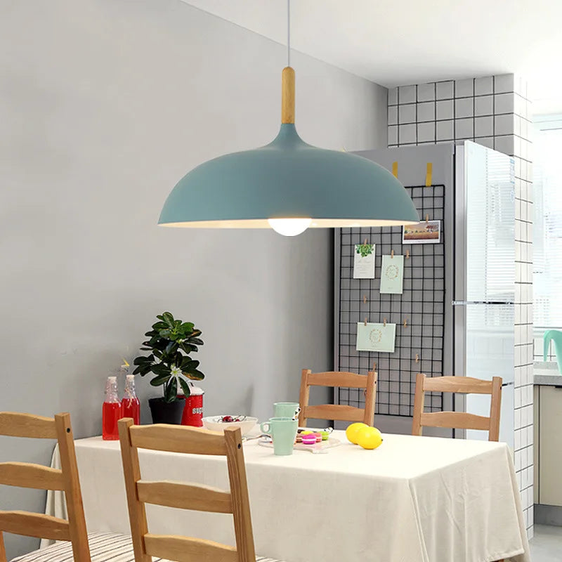 Natural Oak Flush Mount Ceiling Light – Minimalist Design for Dining Room and Living Spaces 5