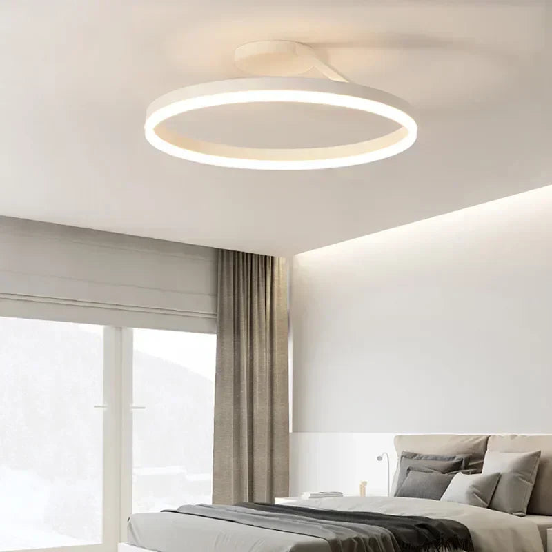 Scandinavian LED Ceiling Lamp - Modern Flush Mount Ceiling Light Fixture for Cozy Interiors, Energy-Efficient Design 4
