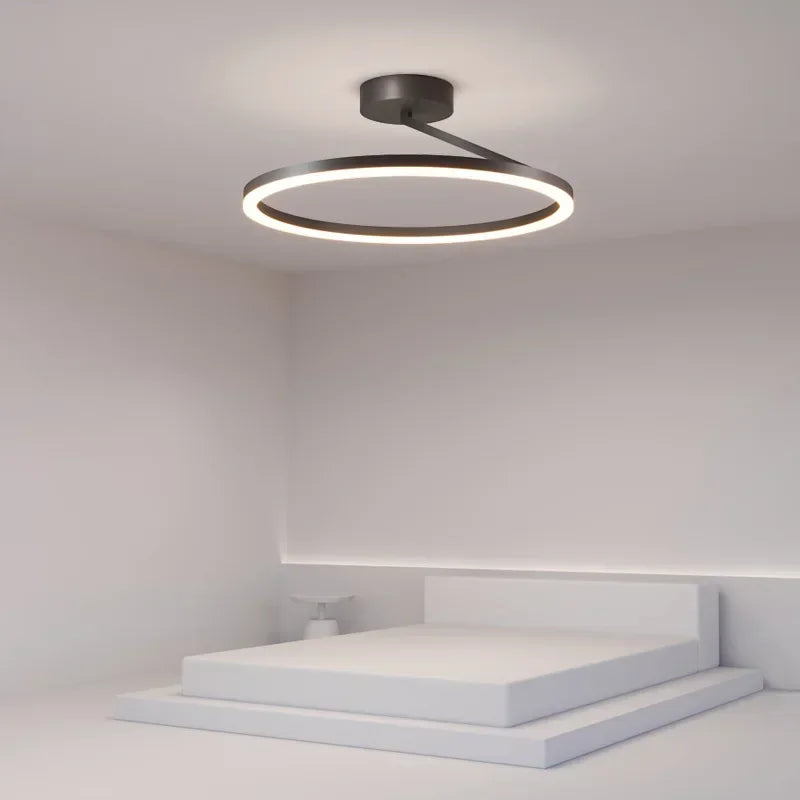 Scandinavian LED Ceiling Lamp - Modern Flush Mount Ceiling Light Fixture for Cozy Interiors, Energy-Efficient Design 5