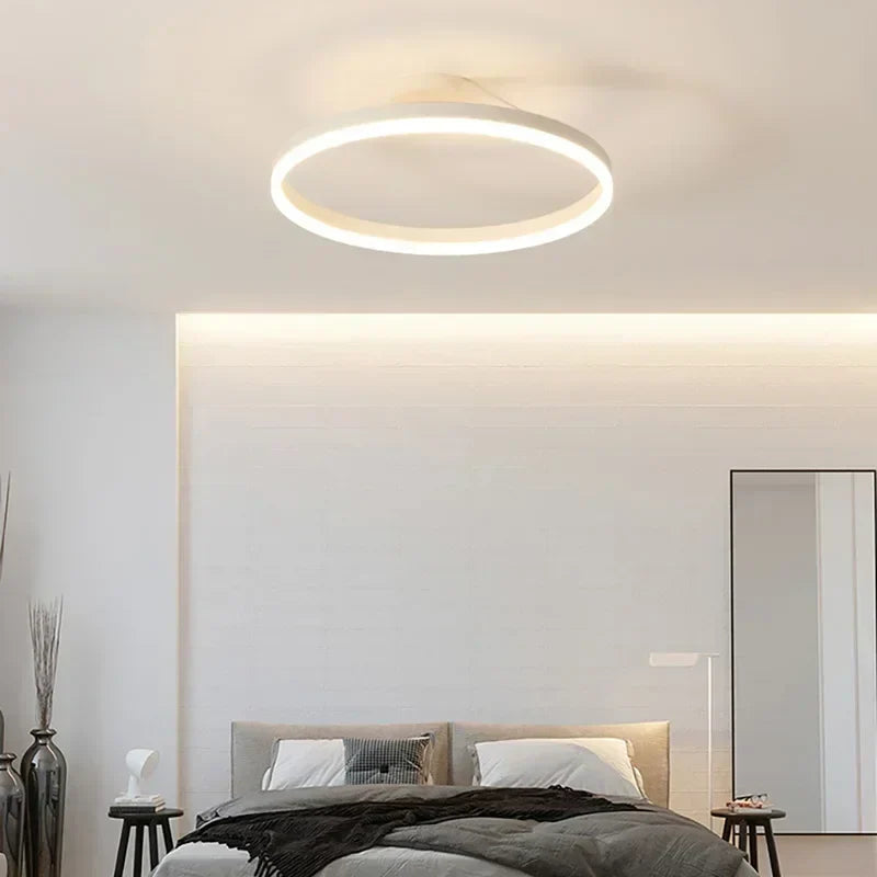 Scandinavian LED Ceiling Lamp - Modern Flush Mount Ceiling Light Fixture for Cozy Interiors, Energy-Efficient Design 7