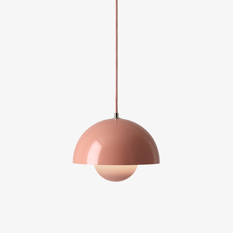 Scandinavian Semi-Circular Pendant Lamp in Pastel Colors – Modern Ceiling Light Fixture for Cozy Ambiance 11