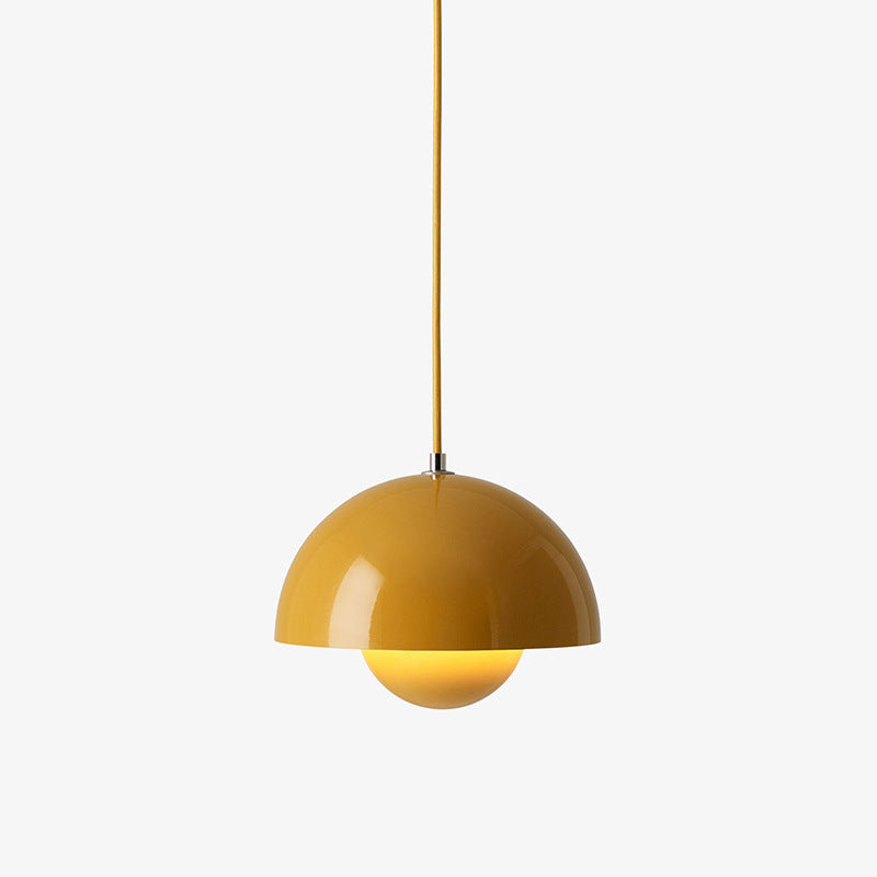 Scandinavian Semi-Circular Pendant Lamp in Pastel Colors – Modern Ceiling Light Fixture for Cozy Ambiance 12