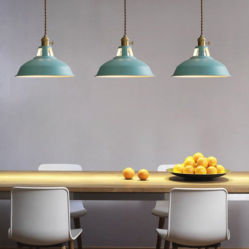 Vintage Industrial Black Pendant Light - Hanging Lamp for Kitchen and Dining Spaces, Durable Metal Design 0