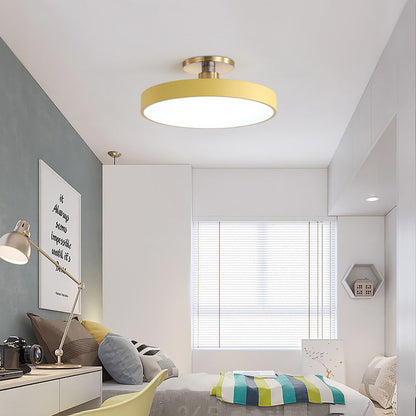 Minimalist LED Flush Mount Ceiling Light with Natural Wood Accents – Modern Ceiling Lamp for Home Lighting 3
