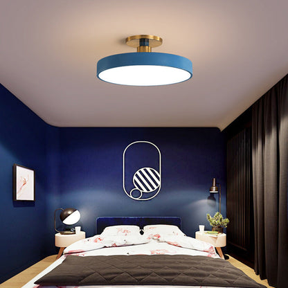 Minimalist LED Flush Mount Ceiling Light with Natural Wood Accents – Modern Ceiling Lamp for Home Lighting 4