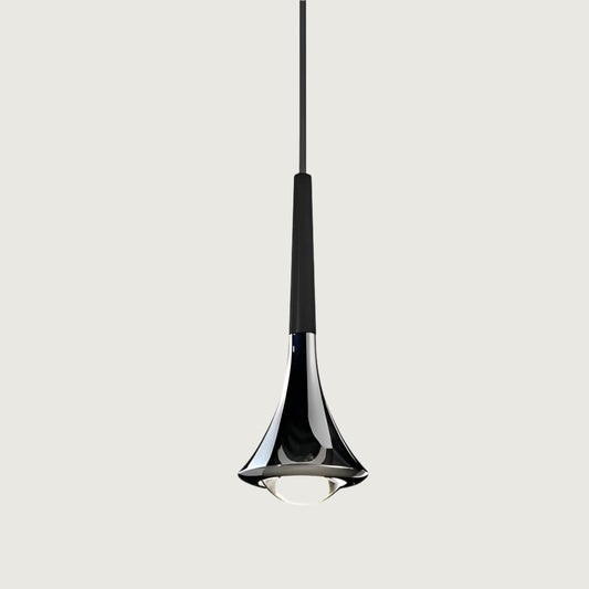 Modern Black Pendant Light – Scandinavian Drop Design with Warm LED for Kitchen and Living Room 0