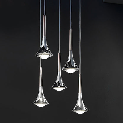 Modern Black Pendant Light – Scandinavian Drop Design with Warm LED for Kitchen and Living Room 5