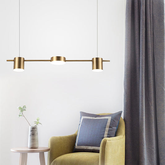 Modern Black Pendant Light for Kitchen Island - Adjustable 3, 5, or 6 Bulb Options in Elegant Aluminum Design 0