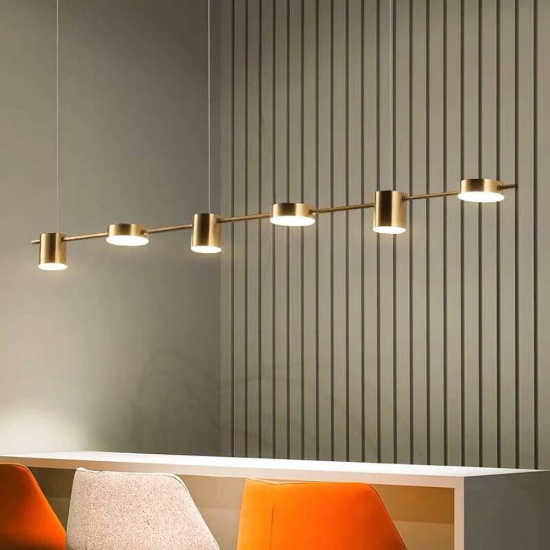 Modern Black Pendant Light for Kitchen Island - Adjustable 3, 5, or 6 Bulb Options in Elegant Aluminum Design 10