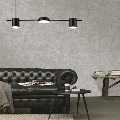 Modern Black Pendant Light for Kitchen Island - Adjustable 3, 5, or 6 Bulb Options in Elegant Aluminum Design 3