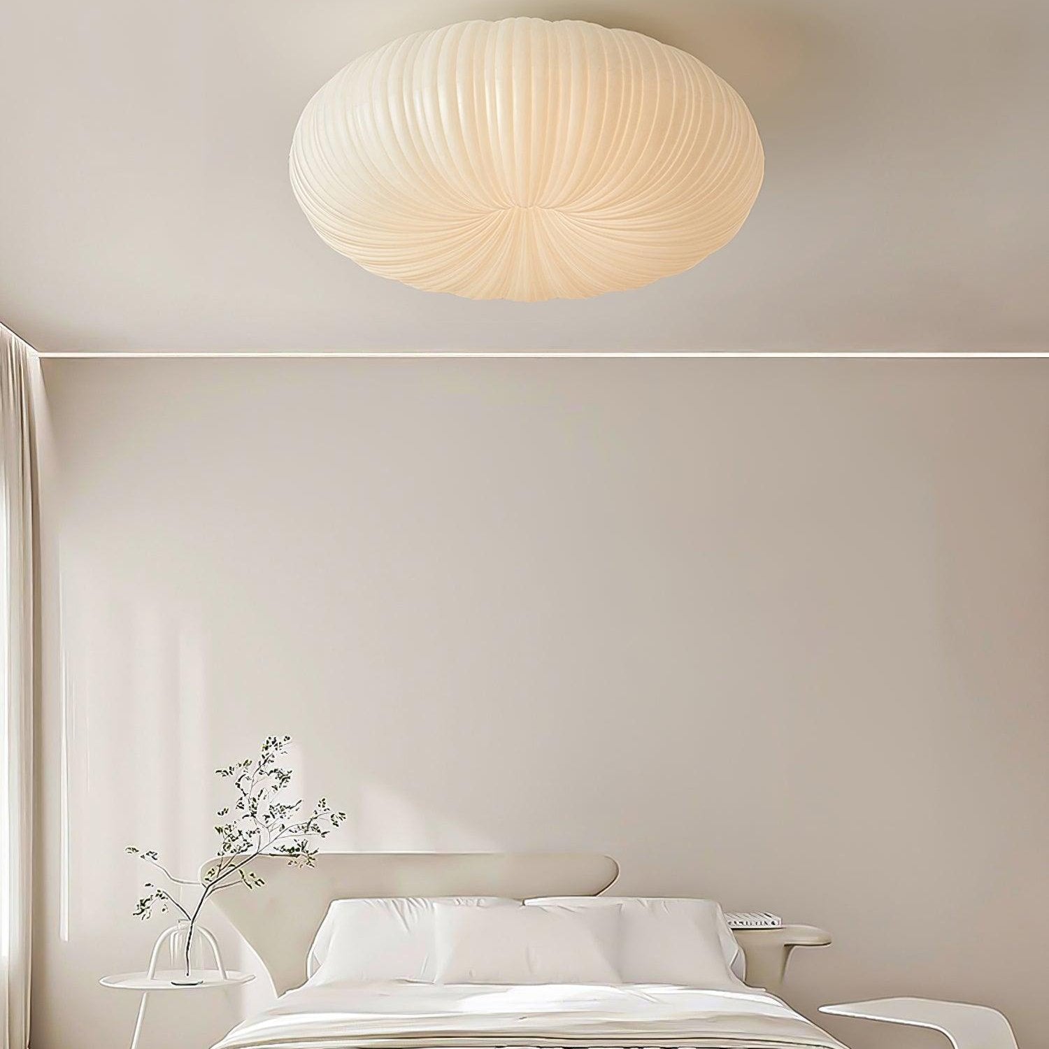 Modern LED Flush Mount Ceiling Light Fixture with Remote Control – Adjustable Brightness and Elegant Design 7
