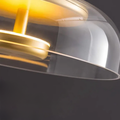 Modern LED Pendant Light, Adjustable Height Glass Hanging Light for Kitchen and Home Interiors, Minimalist Design 4