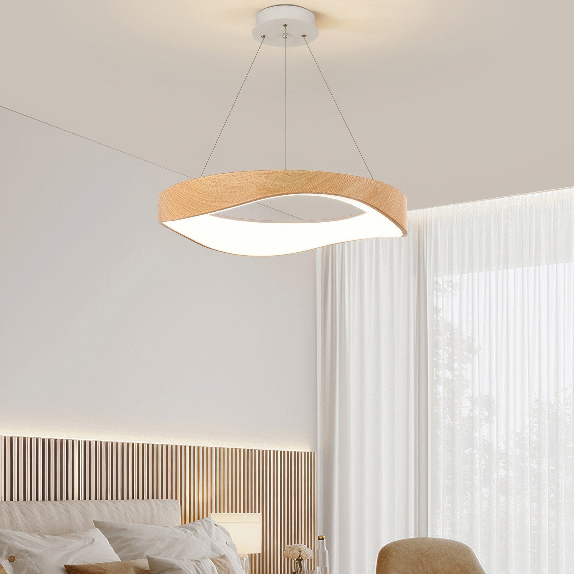 Modern LED Pendant Light – Adjustable Height Kitchen Pendant Lighting in Elegant Sphere Design for Home Decor 3